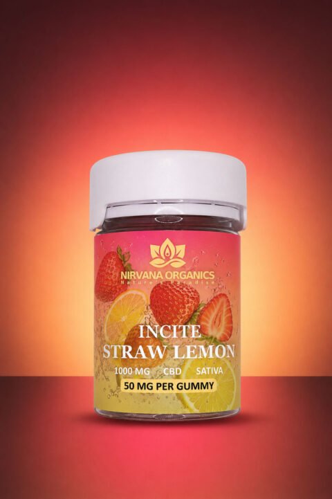 CBD Gummies Straw Lemon